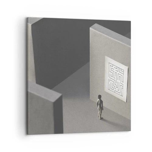 Obraz na płótnie - Ale gdzie jestem? - 60x60 cm