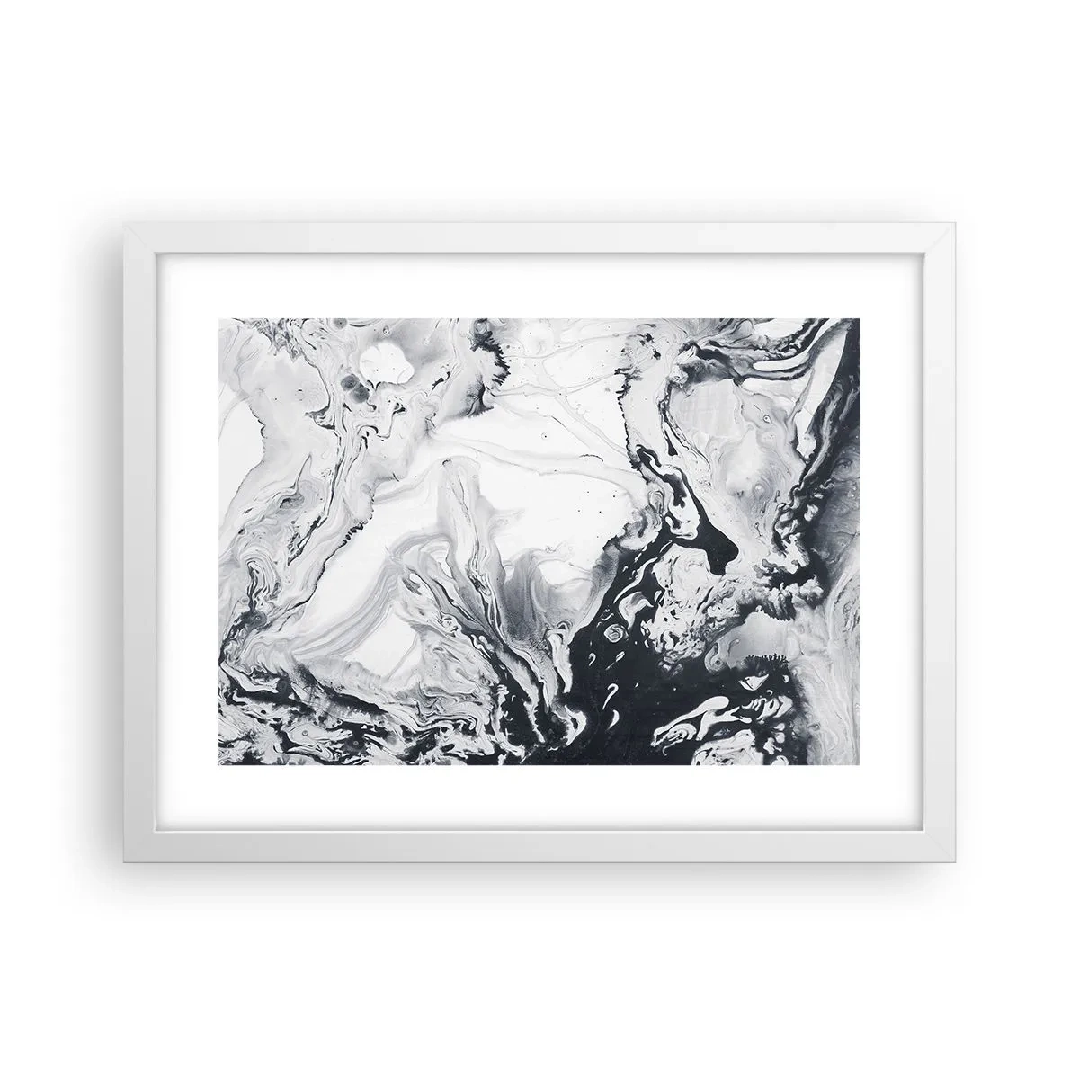 Plakat w białej ramie - Wnętrze Ziemi - 40x30 cm