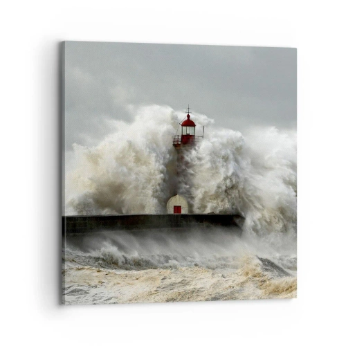 Obraz na płótnie - Gniew oceanu - 70x70 cm