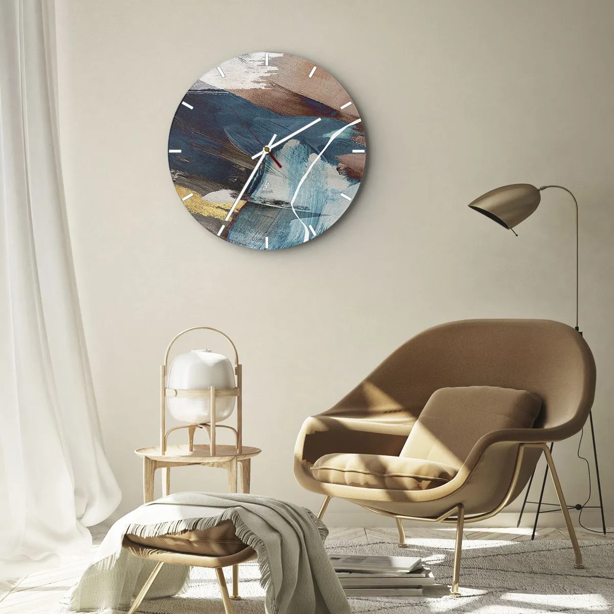 Zegar ścienny - Z rozmachem i energicznie - 30x30 cm