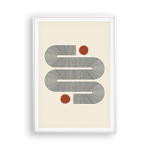 Plakat w białej ramie - Od początku do końca - 70x100 cm