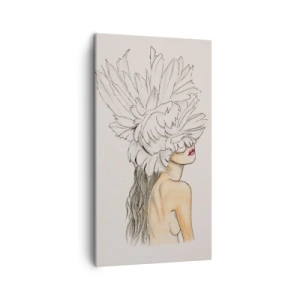 Obraz na płótnie - Piękność ukoronowana - 45x80 cm