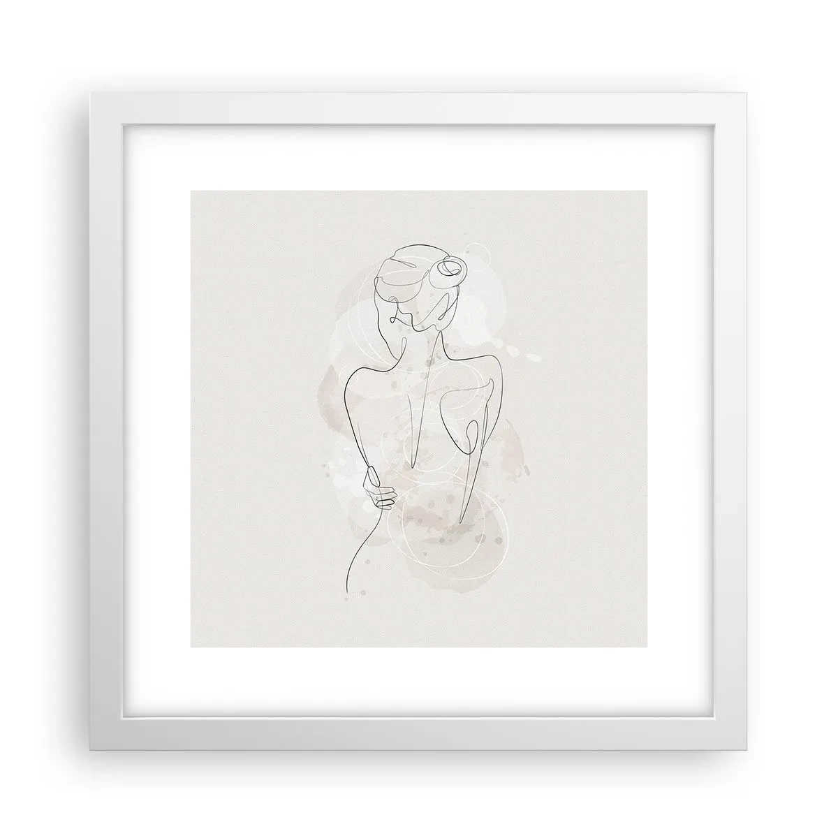 Plakat w białej ramie - Jak czuły instrument - 30x30 cm