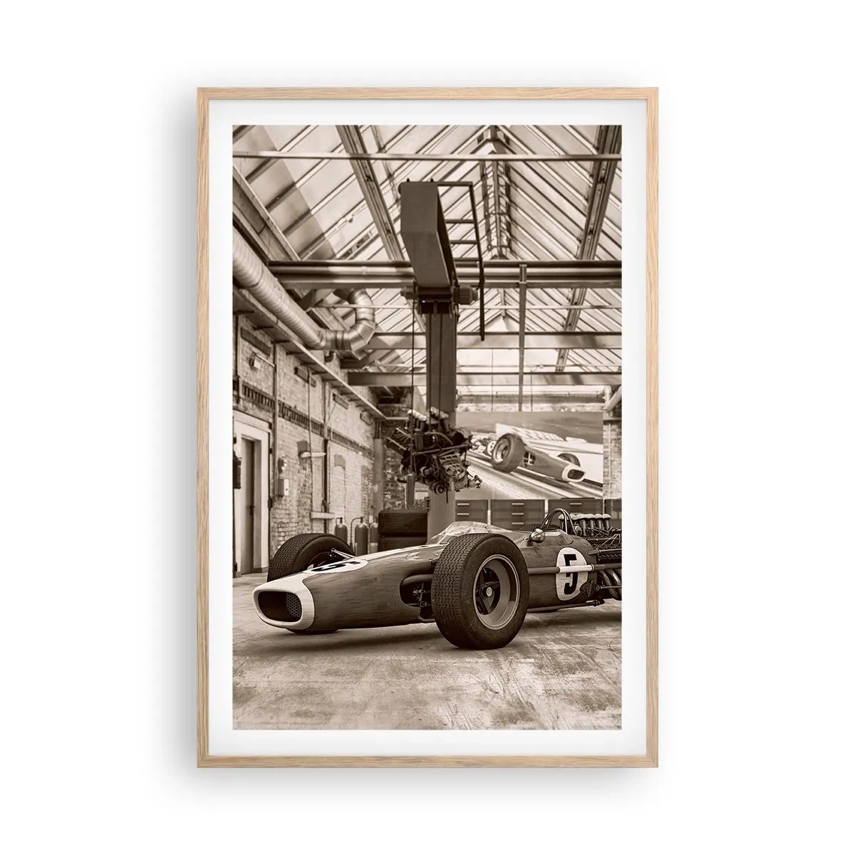 Plakat w ramie jasny dąb - Odpoczynek zwycięzcy - 61x91 cm