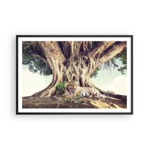 Plakat w czarnej ramie - Widok z Księgi Rodzaju - 91x61 cm