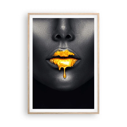 Plakat w ramie jasny dąb - Złotousta - 70x100 cm