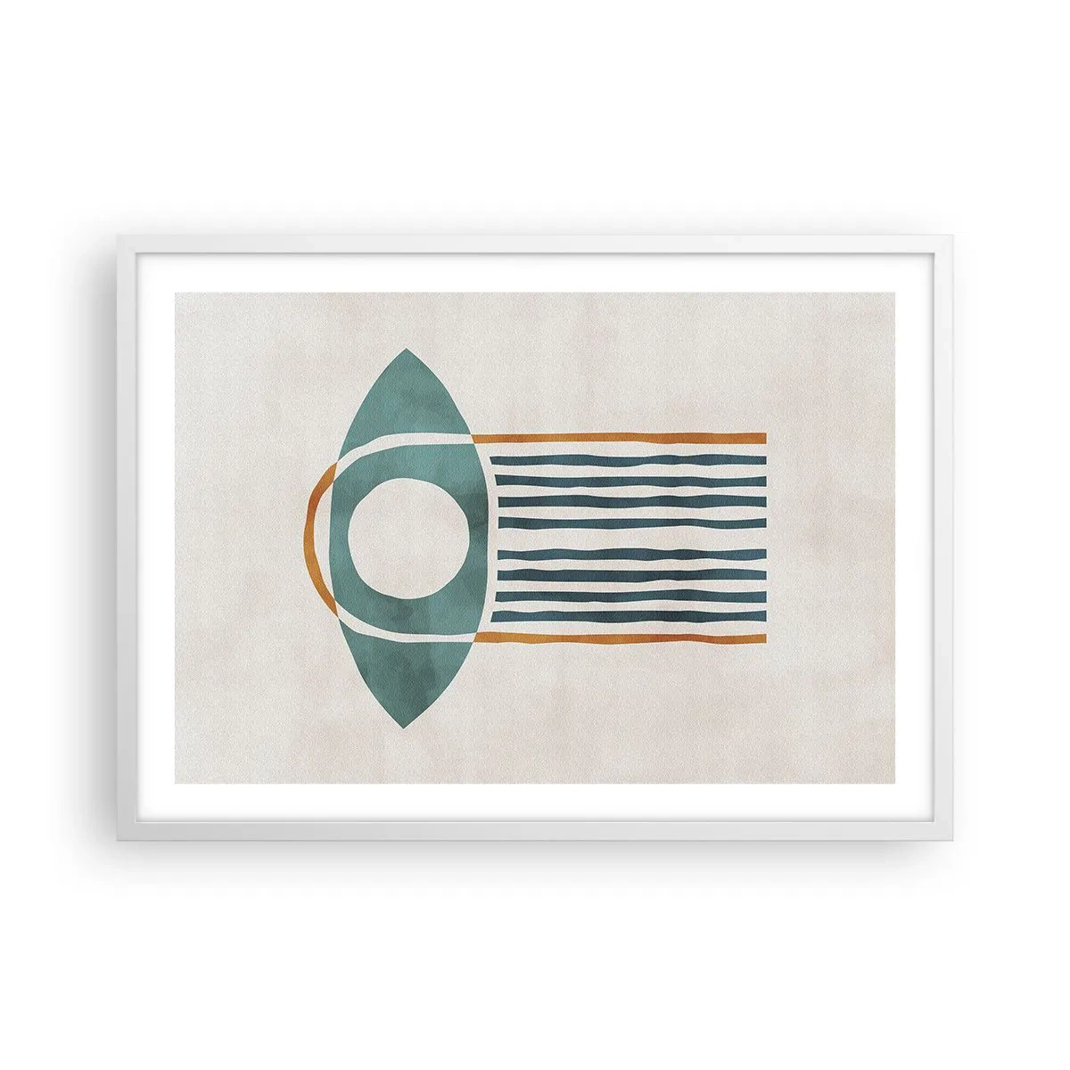 Plakat w białej ramie - Znaki i rytuały - 70x50 cm