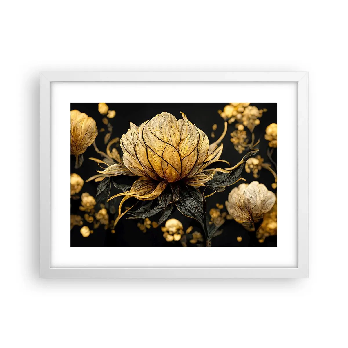 Plakat w białej ramie - Subtelna kruchość - 40x30 cm
