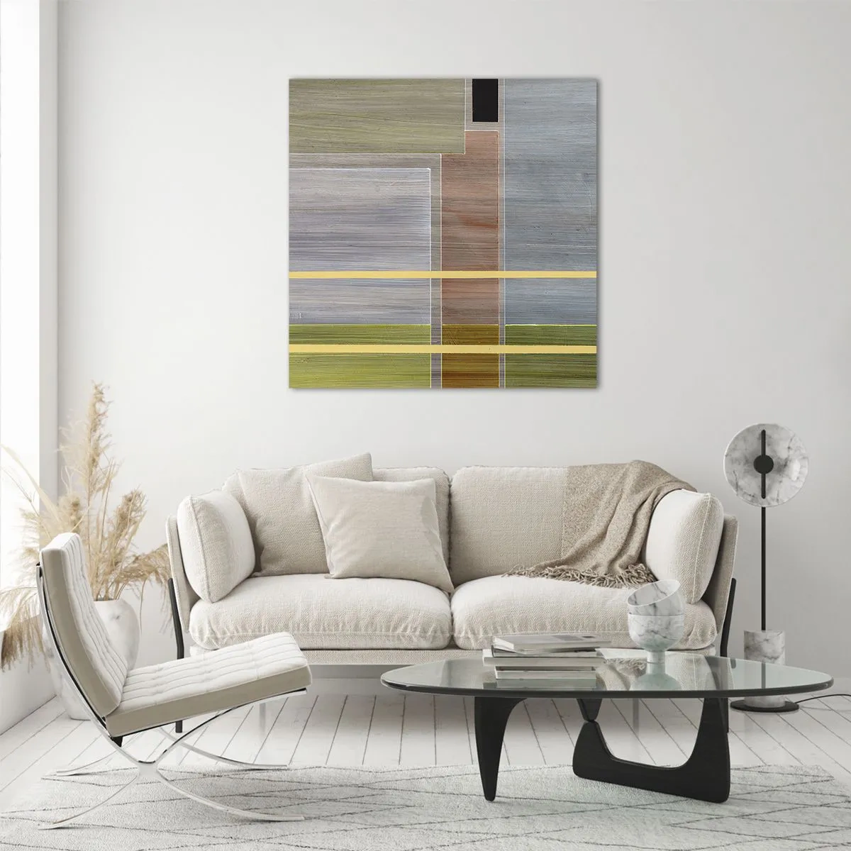 Obraz na szkle - Prosto i spokojnie - 70x70 cm