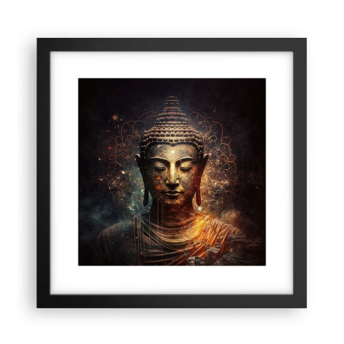 Plakat w czarnej ramie - Duchowa równowaga - 30x30 cm