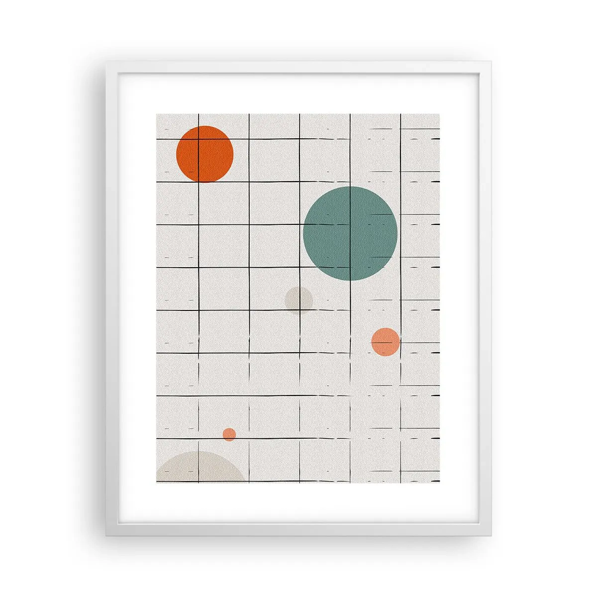 Plakat w białej ramie - Uwięzione. My czy one? - 40x50 cm