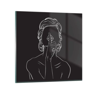 Obraz na szkle - Piękno rozkwita w ciszy - 50x50 cm
