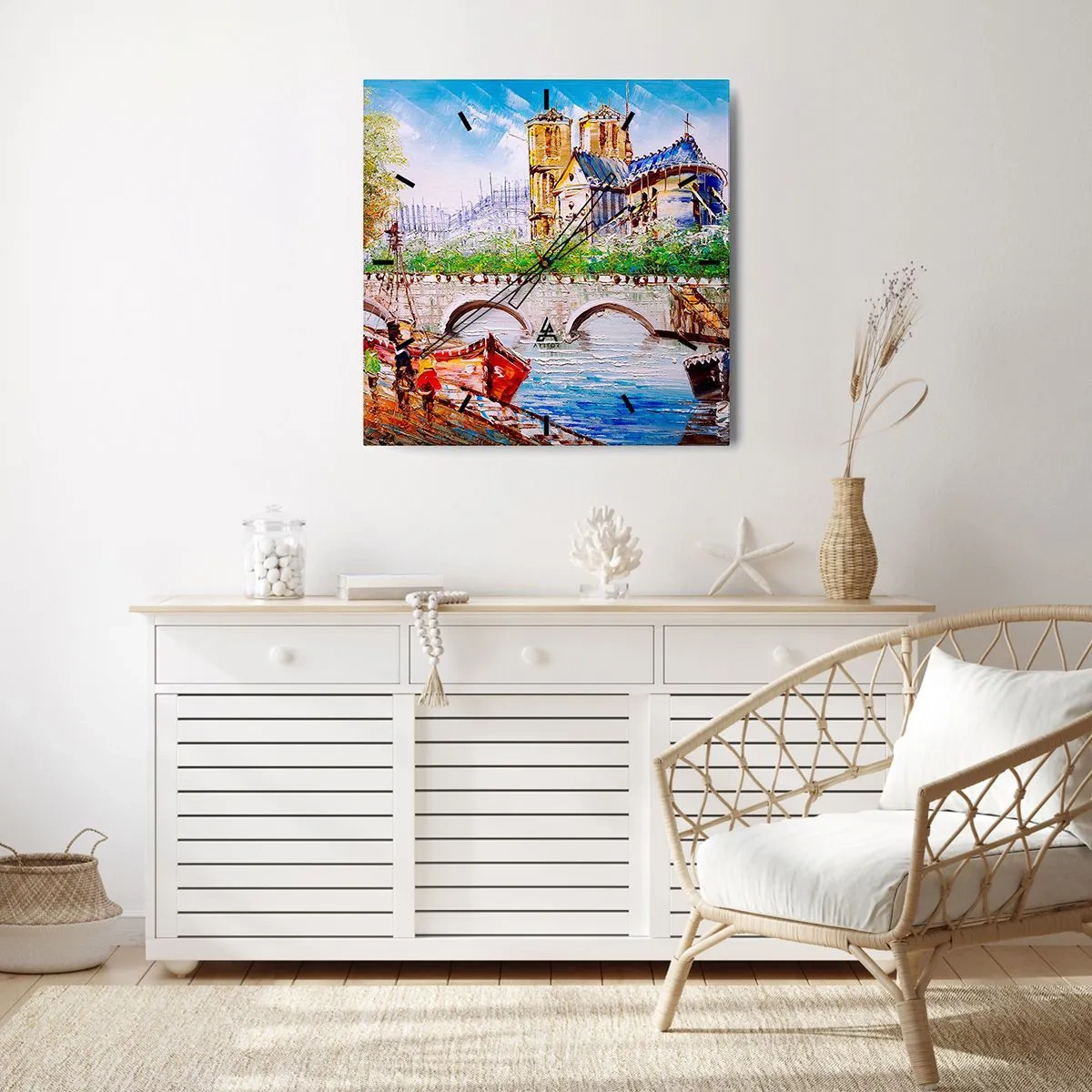 Zegar ścienny - Ich czas nigdy nie mija - 40x40 cm