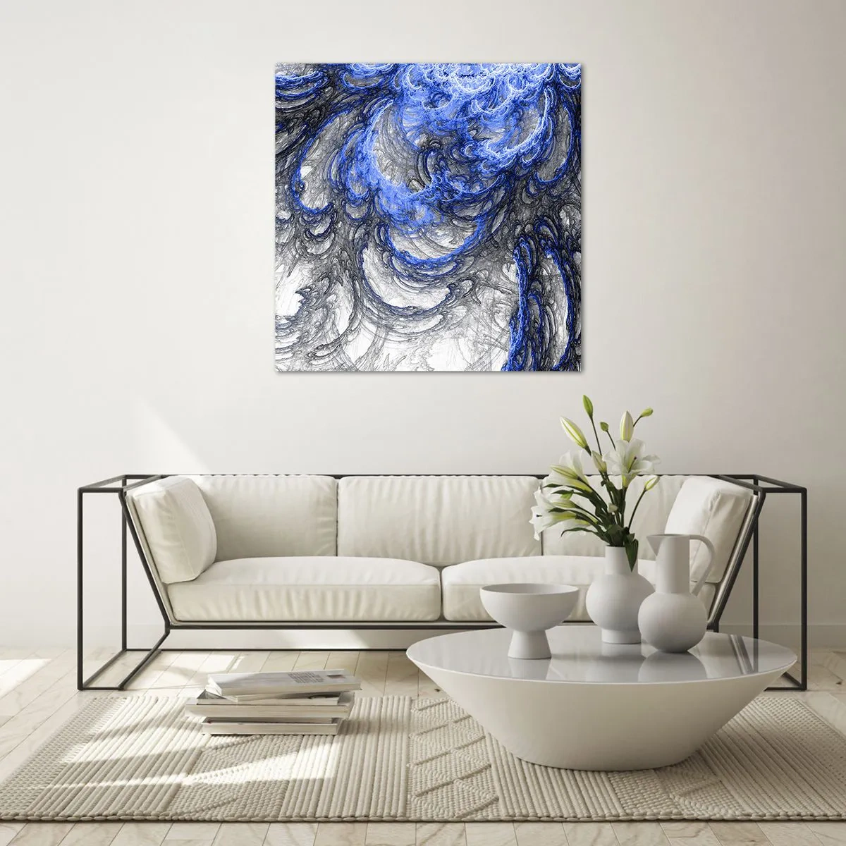 Obraz na szkle - Narodziny fali - 60x60 cm