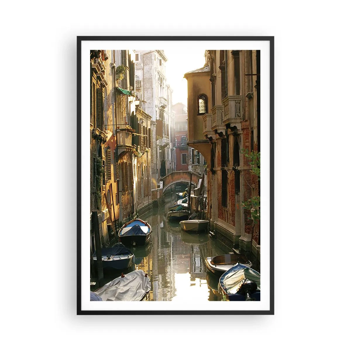 Plakat w czarnej ramie - W weneckim zaułku - 70x100 cm