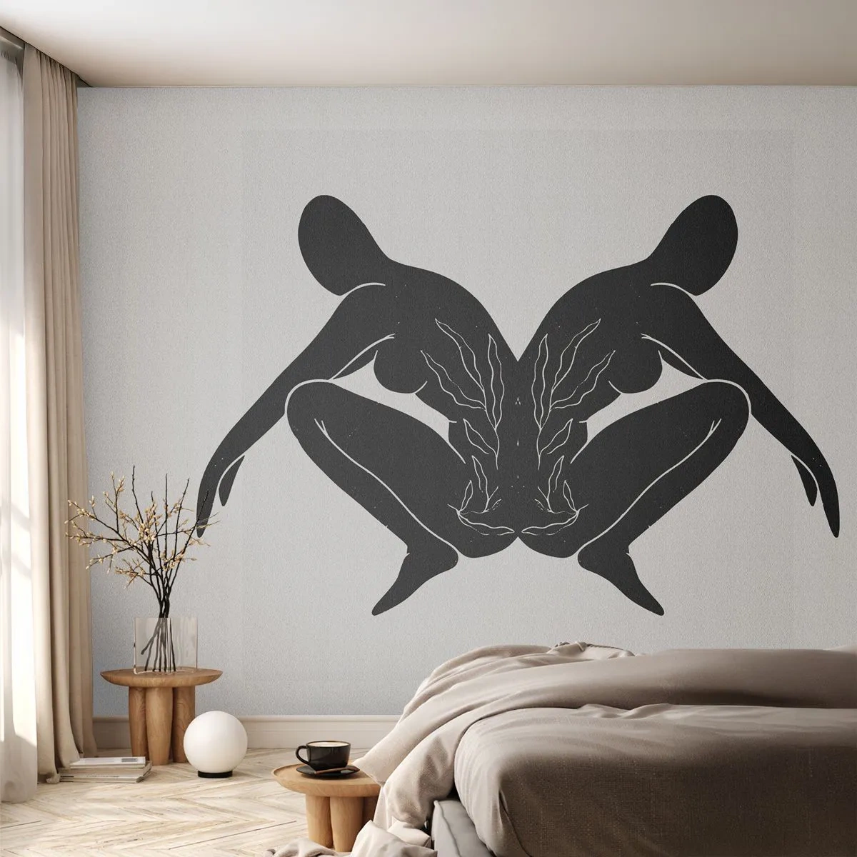Fototapeta Standard Eco - Wspólna dusza - Ludzie, Minimalistyczny, Bliźnięta - 400x280 cm