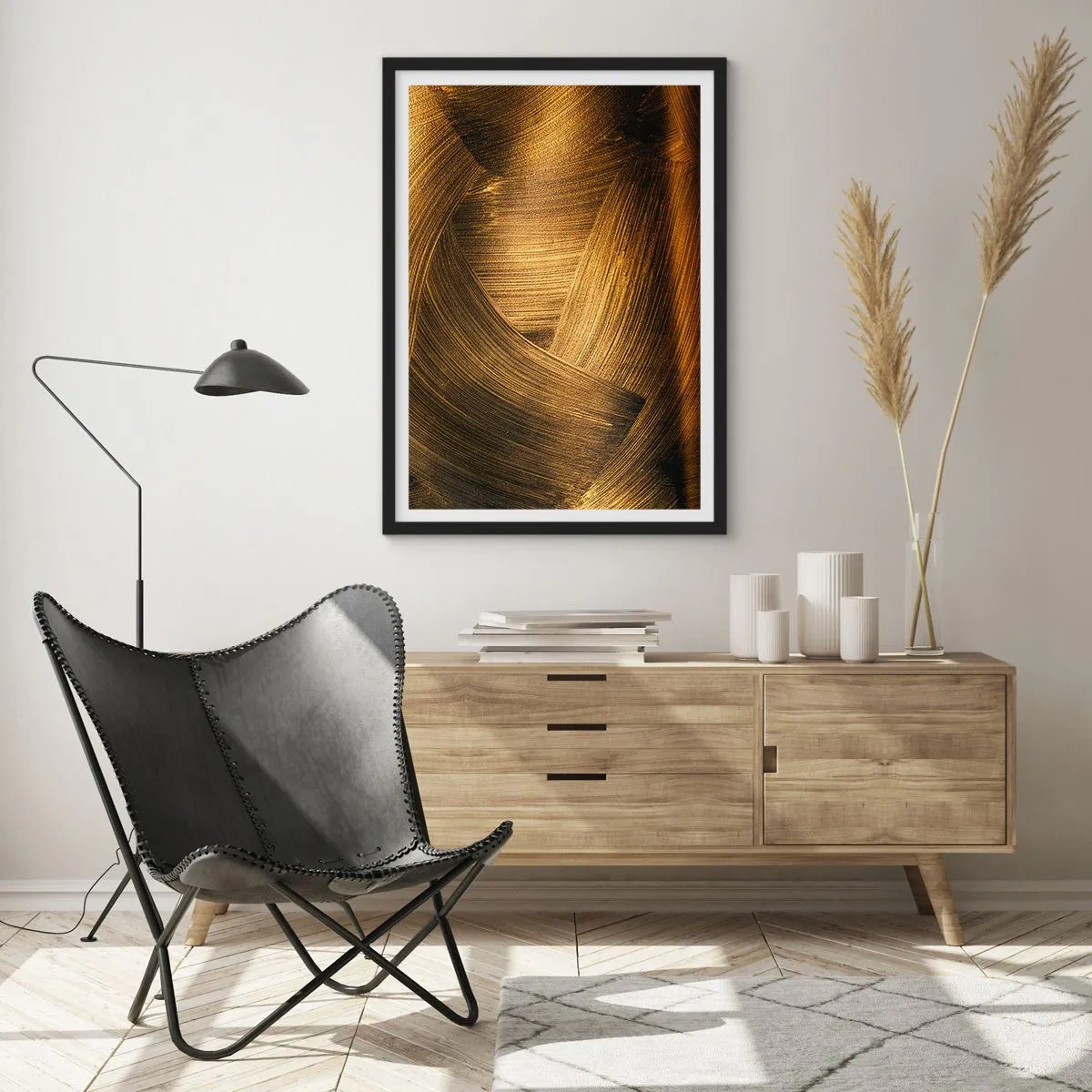Plakat w czarnej ramie - W złotym labiryncie - 70x100 cm