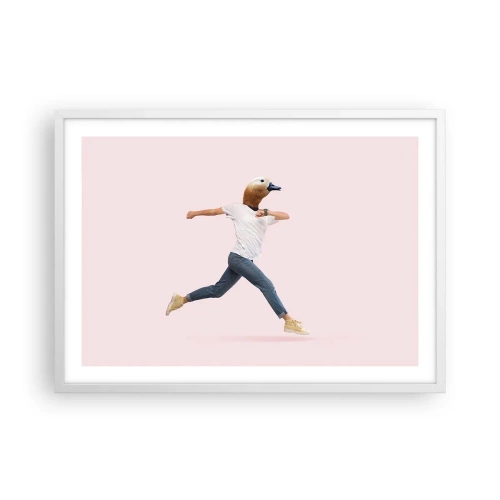 Plakat w białej ramie - Szczypta absurdu - 70x50 cm