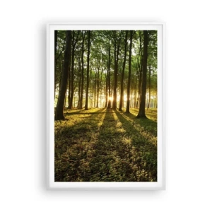 Plakat w białej ramie - Fotografia wszystkich wiosen - 70x100 cm