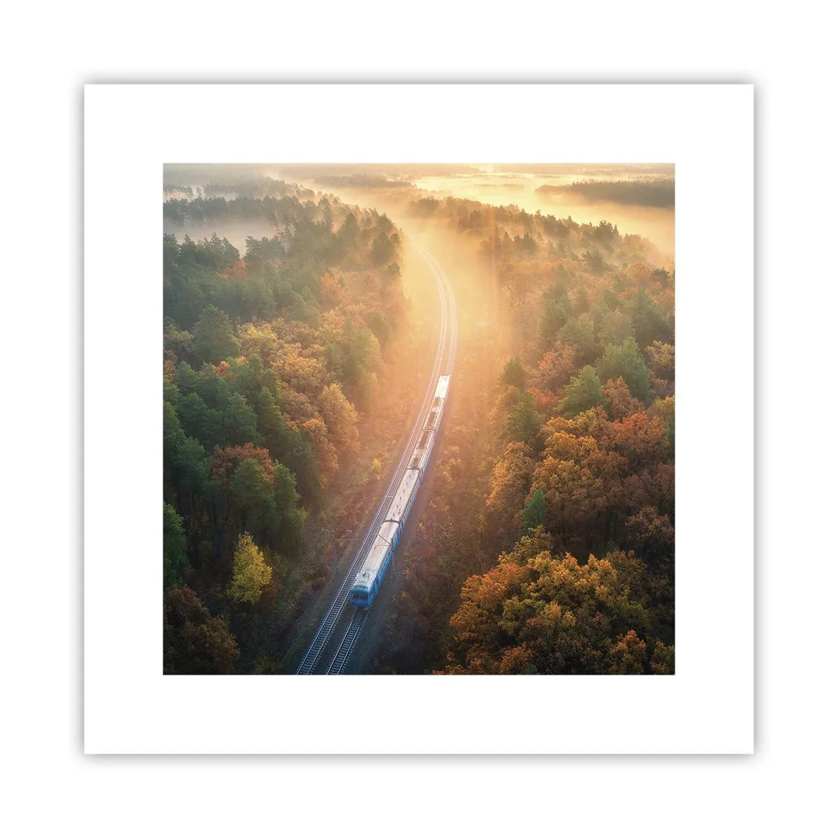 Plakat - Jesienna podróż - 30x30 cm