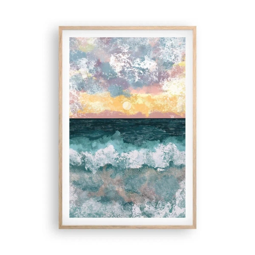 Plakat w ramie jasny dąb - Woda, światło, powietrze - 61x91 cm