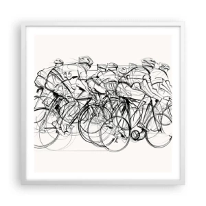 Plakat w białej ramie - Wespół w zespół - 60x60 cm