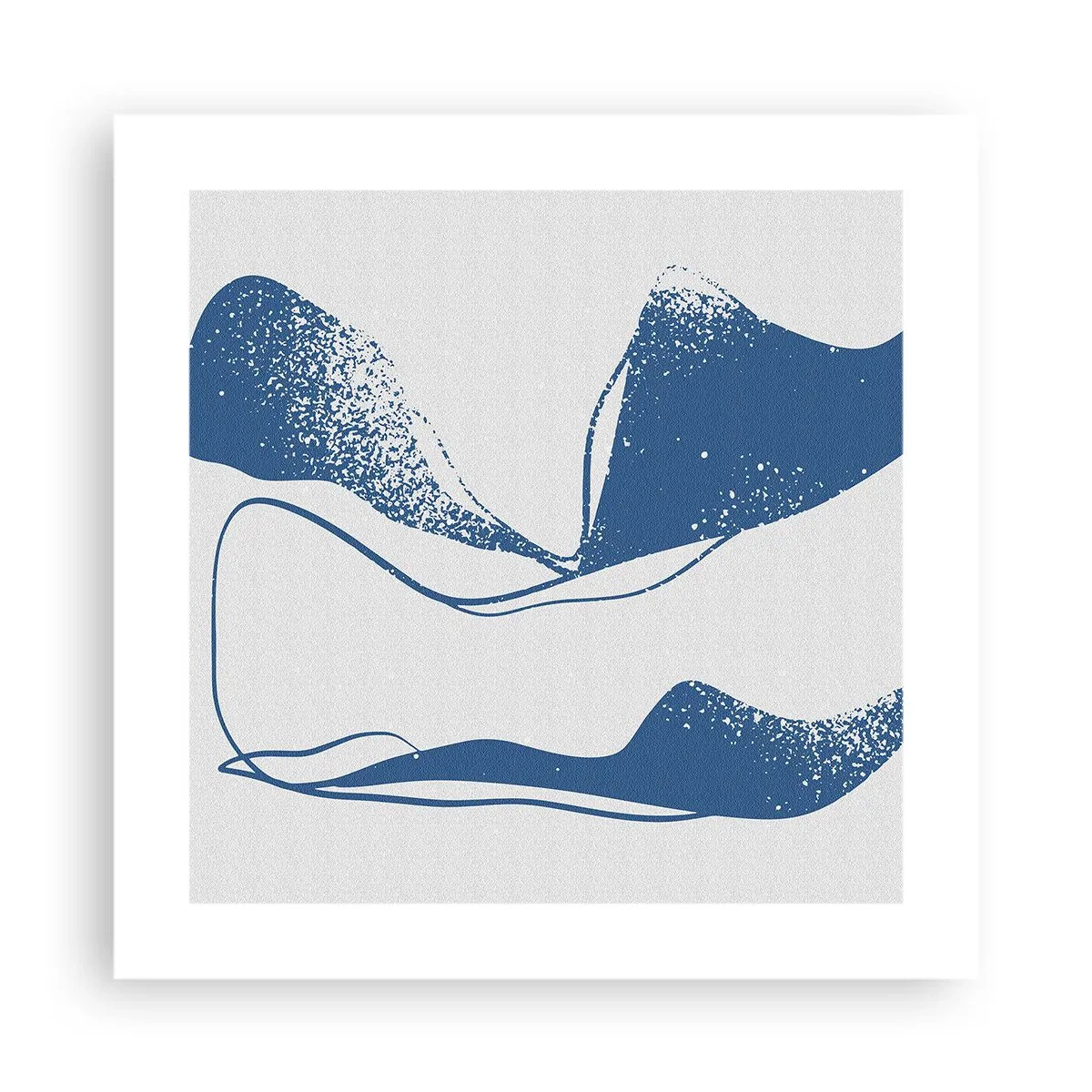 Plakat - Abstrakcja uskrzydlona - 40x40 cm