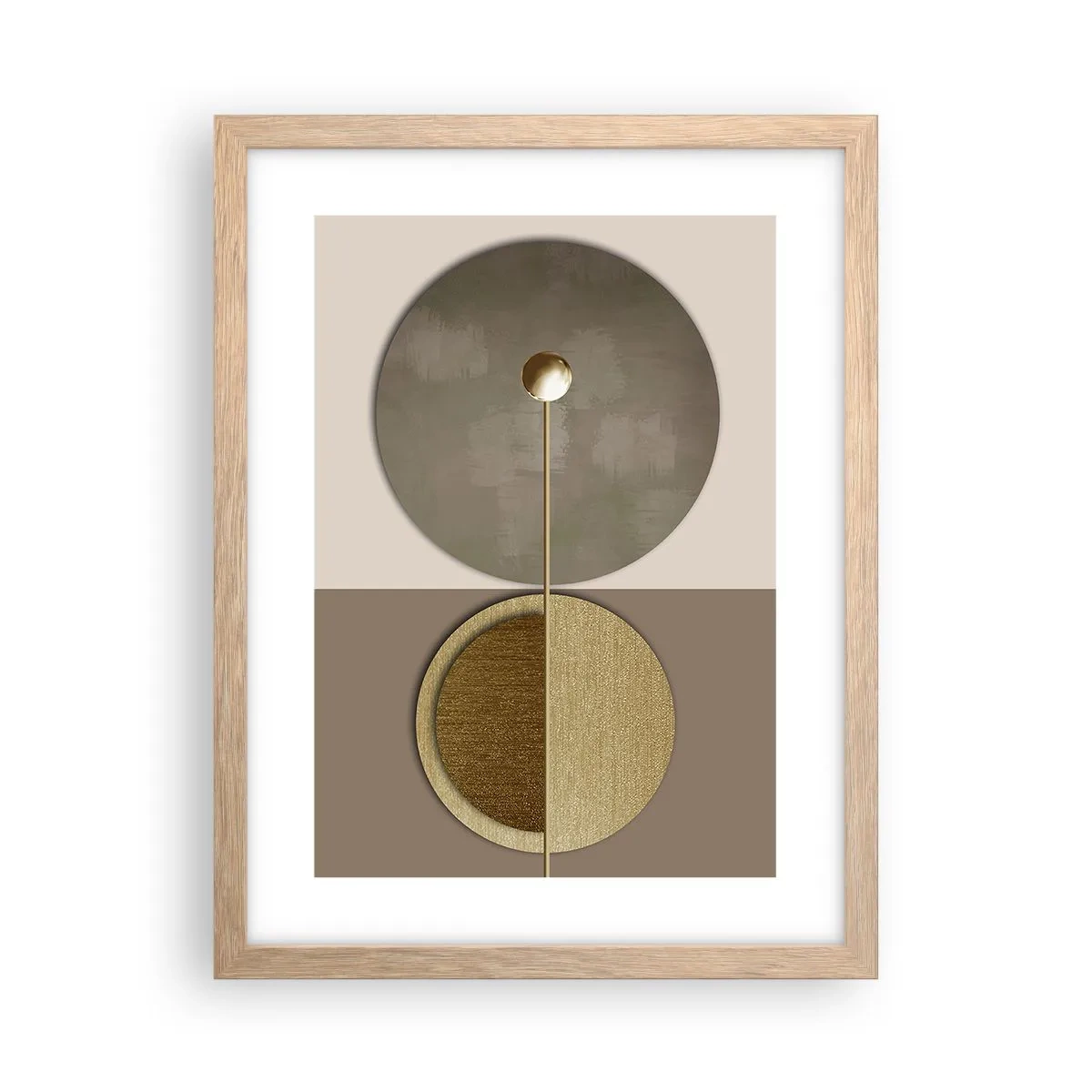 Plakat w ramie jasny dąb - Doskonała równowaga - 30x40 cm