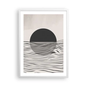Plakat w białej ramie - Kompozycja połowiczna - 50x70 cm