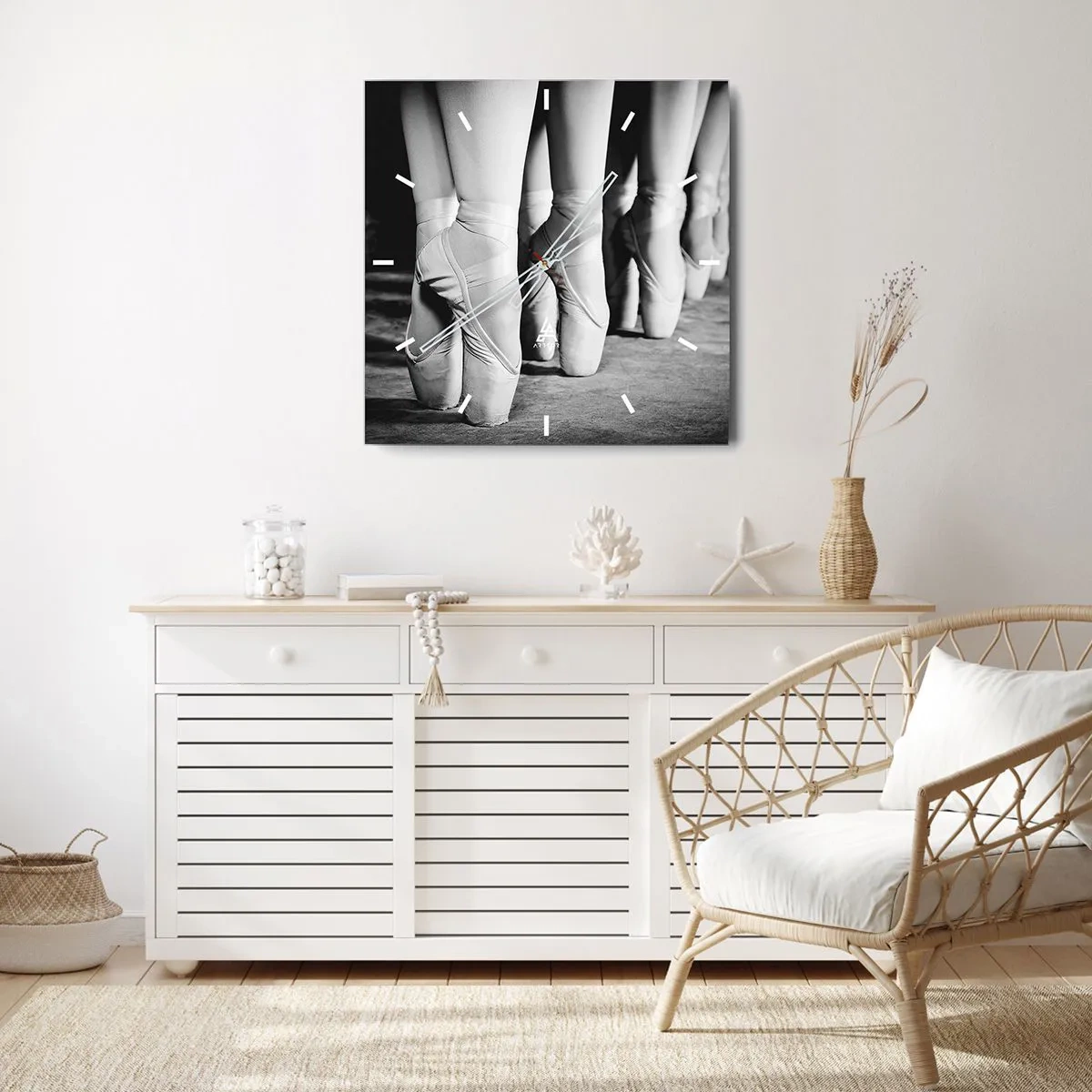 Zegar ścienny - Razem, lekko - 40x40 cm