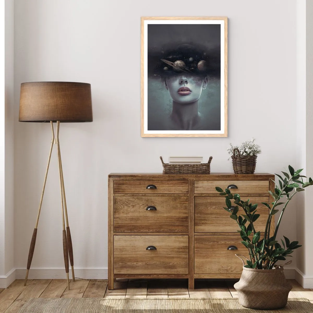 Plakat w ramie jasny dąb - A planety szaleją… - 70x100 cm