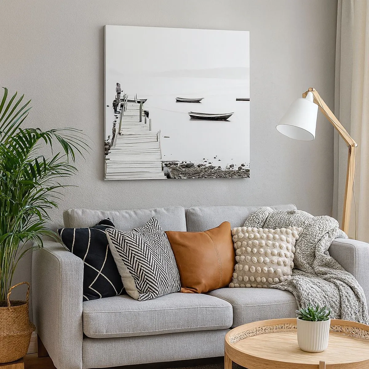 Obraz na płótnie - Nad wodą cichą i czystą - 30x30 cm