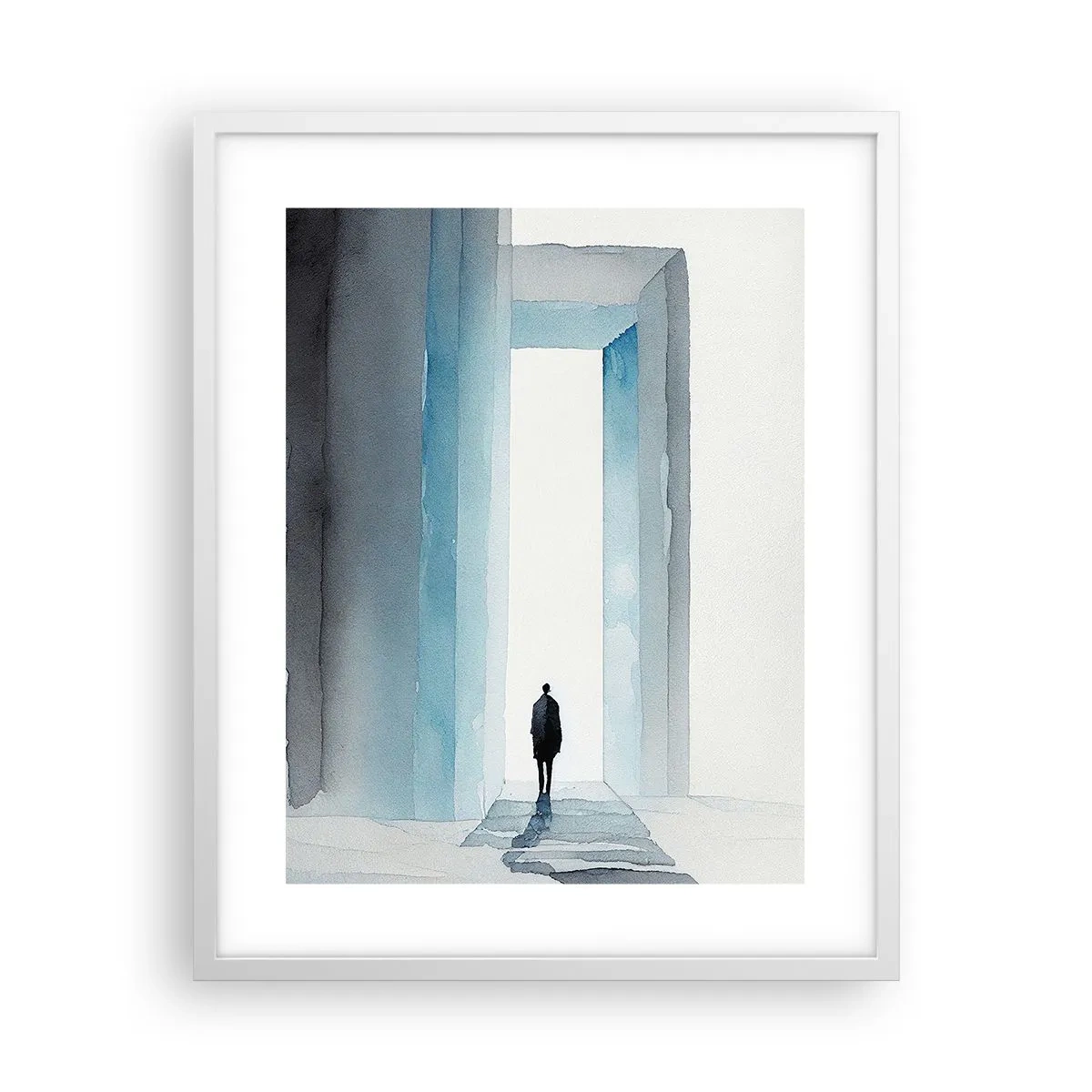 Plakat w białej ramie - Żyj bez ograniczeń - 40x50 cm