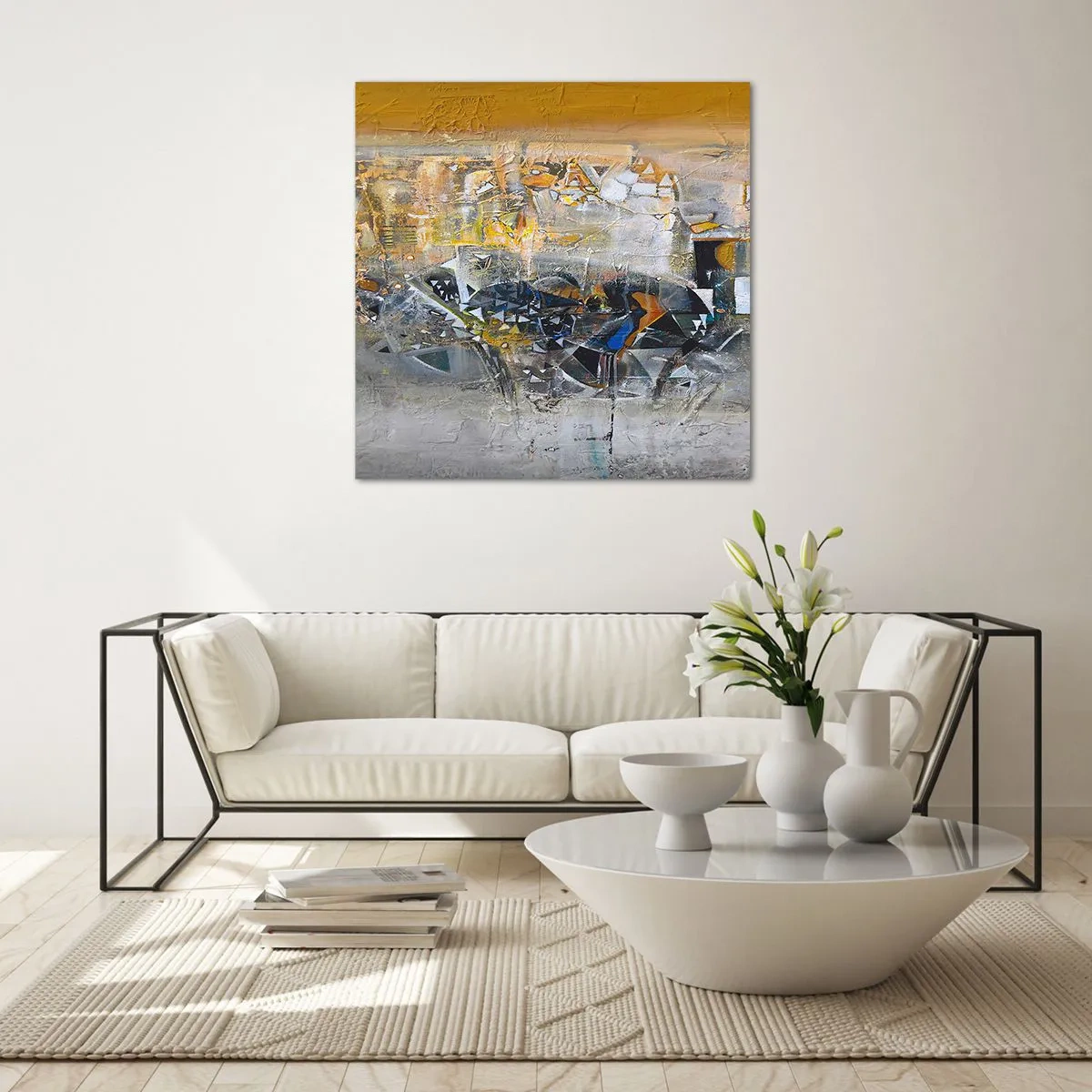 Obraz na szkle - Wszystko się poukłada - 40x40 cm