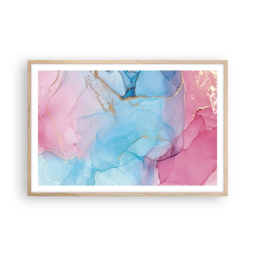 Plakat w ramie jasny dąb - Spotkanie i przenikanie - 91x61 cm