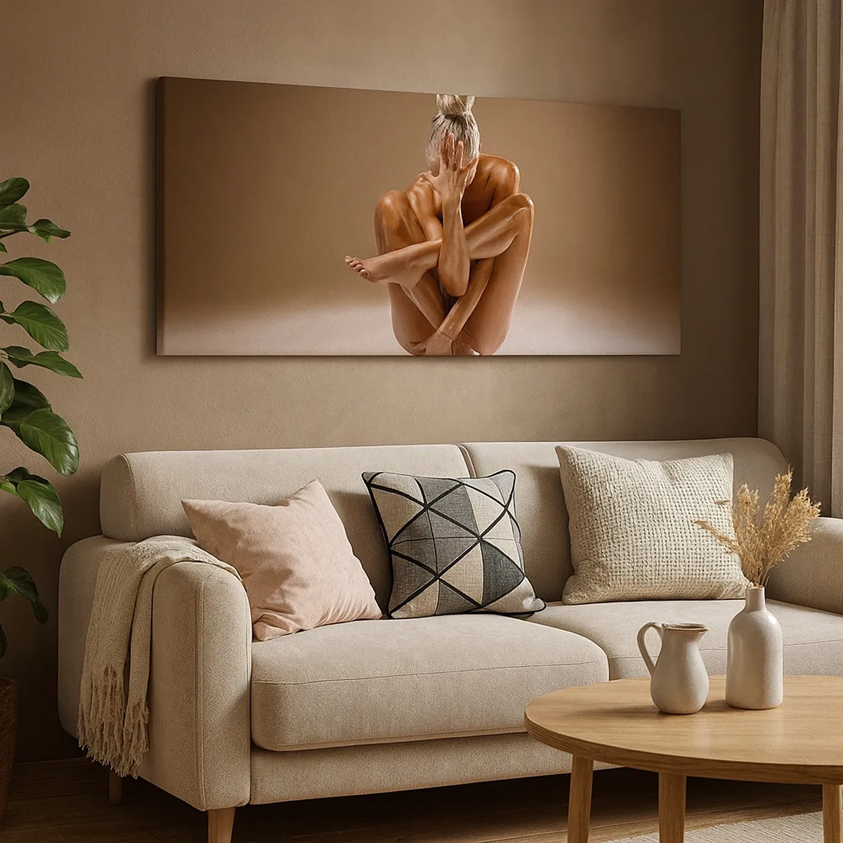 Obraz na płótnie - Jedność ciała i ducha - 30x30 cm