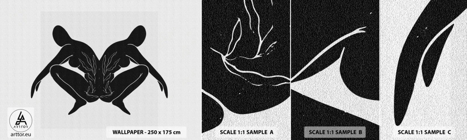 Fototapeta Próbka Standard Eco - Wspólna dusza - Ludzie, Minimalistyczny, Bliźnięta - 100x30 cm
