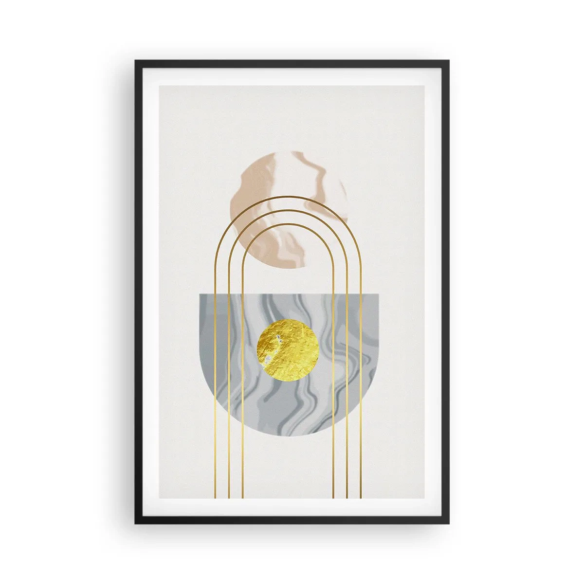 Plakat w czarnej ramie - Jasność i blask - 61x91 cm