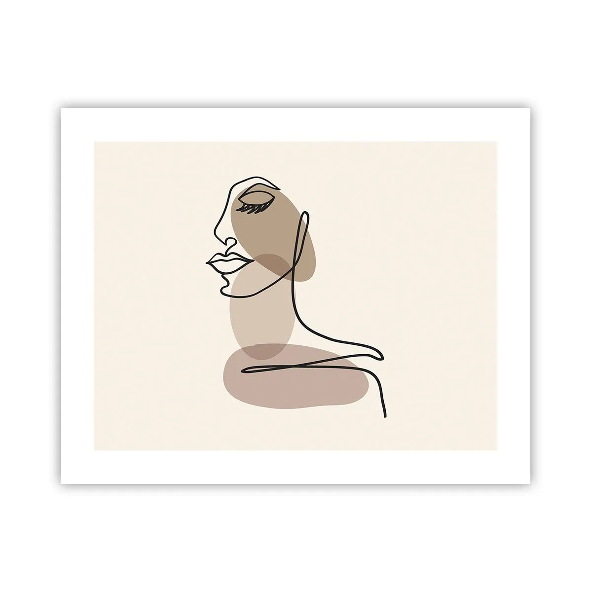 Plakat - Pewna linia piękna - 50x40 cm