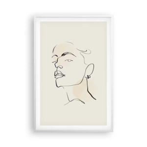 Plakat w białej ramie - Dumne spojrzenie - 61x91 cm