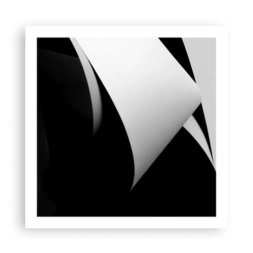 Plakat - Płaszczyzny światła z głębi cienia - 60x60 cm