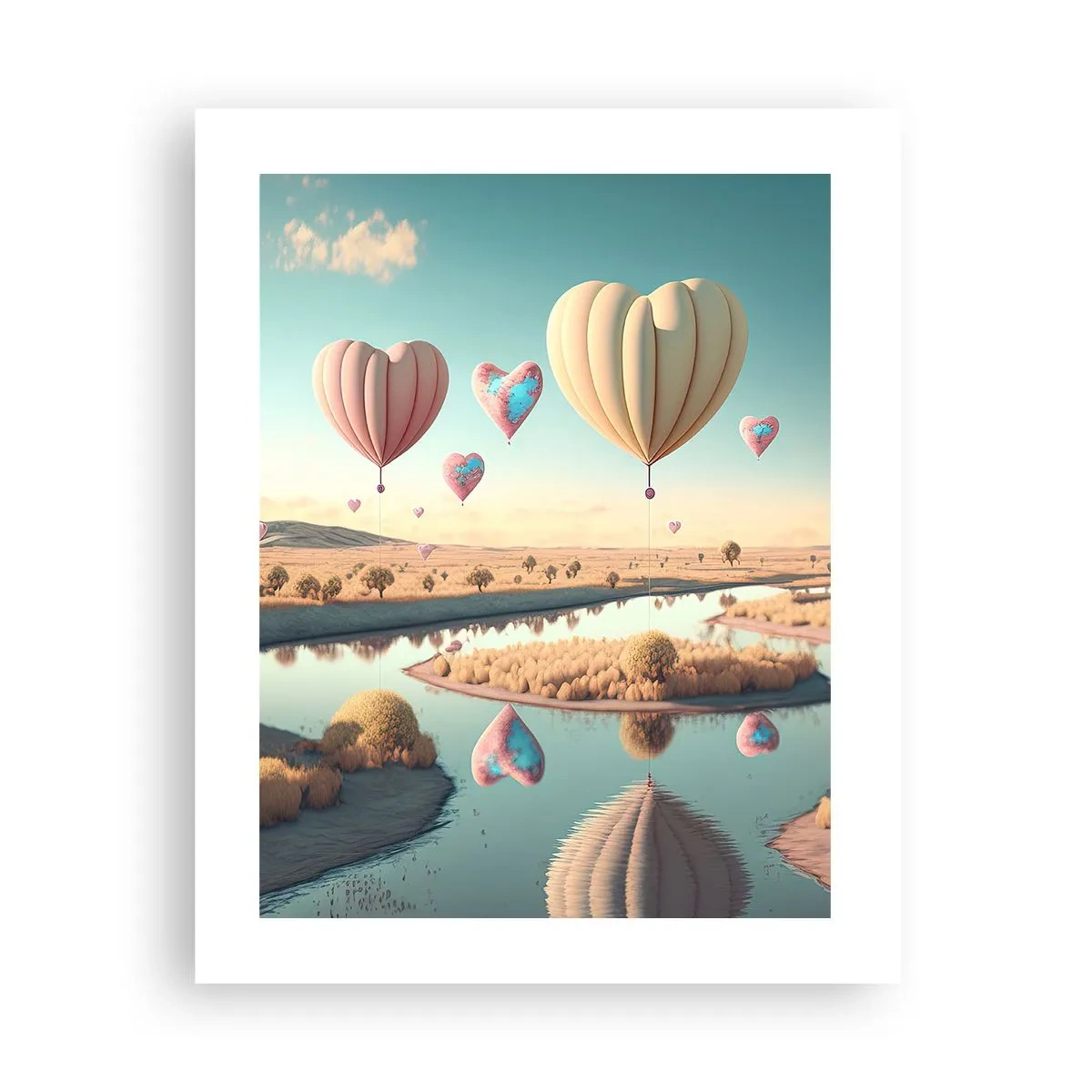 Plakat - Miłość pozwala wznieść się - 40x50 cm