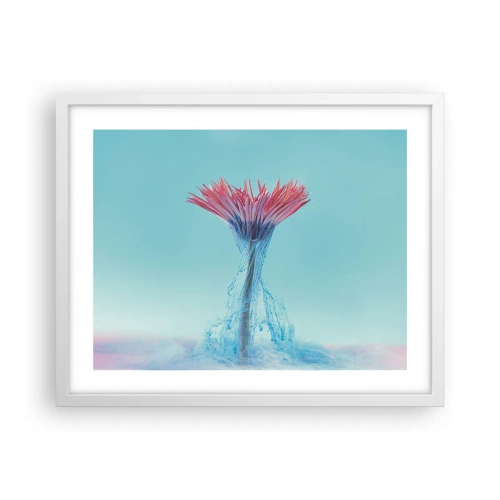 Plakat w białej ramie - W ożywczym objęciu - 50x40 cm
