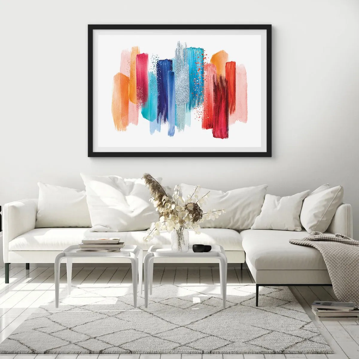 Plakat w czarnej ramie - W górę i w dół - 91x61 cm