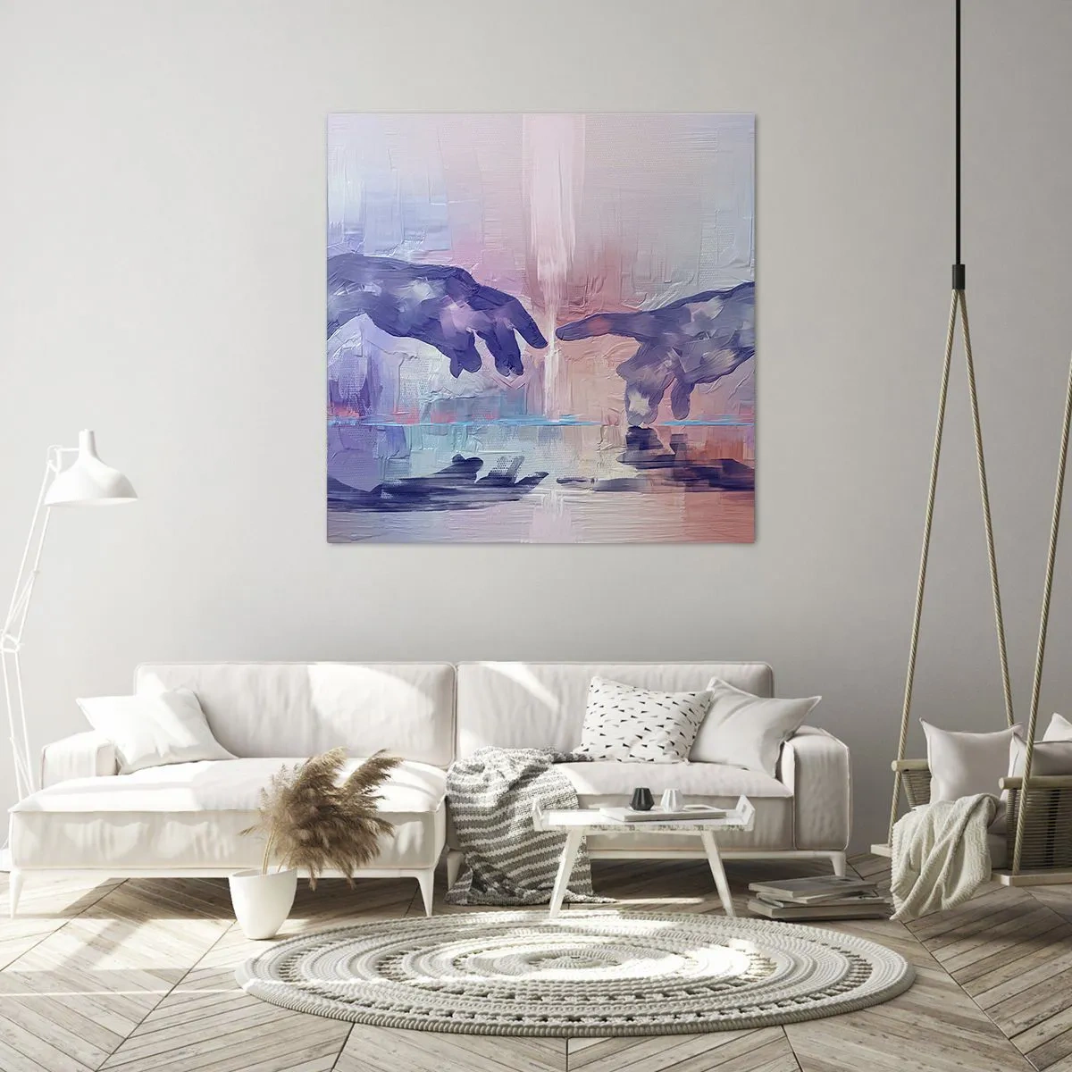 Obraz na płótnie - Boska iskra życia - 60x60 cm