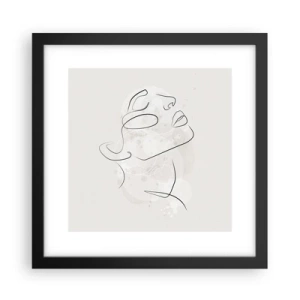 Plakat w czarnej ramie - Zarys marzenia - 30x30 cm