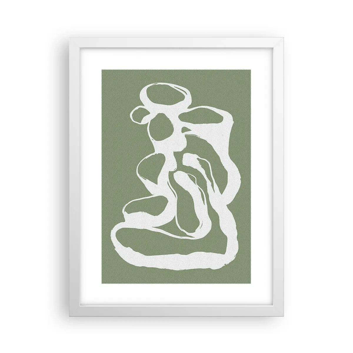 Plakat w białej ramie - Wołanie przestrzeni - 30x40 cm