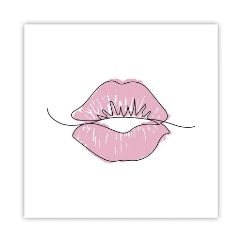 Plakat - Gotowy do pocałunku? - 30x30 cm