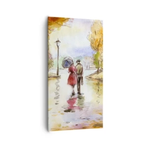 Obraz na płótnie - Romantyczna jesień w parku - 65x120 cm