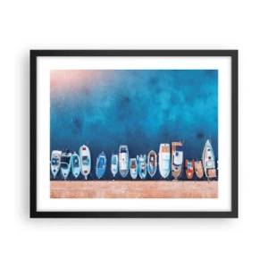 Plakat w czarnej ramie - W jednym rzędzie - 50x40 cm
